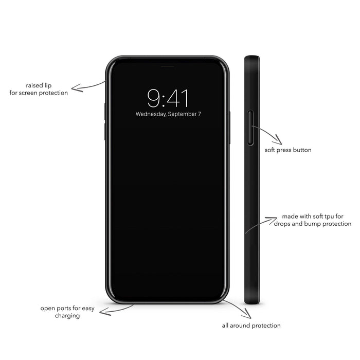 Black Wood Printed iPhone Case / Samsung Case Phone Cover - Japan Waves