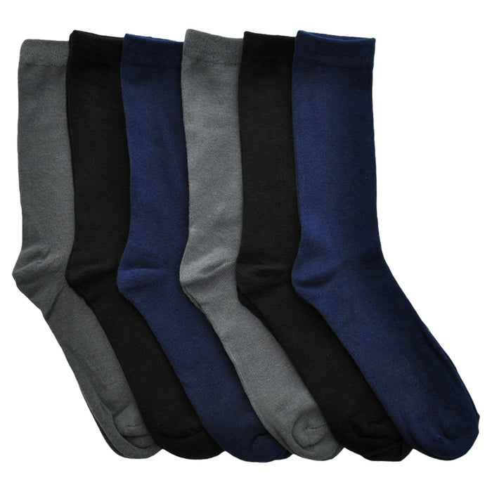 Swan Men's Cotton Dress Socks (6-Pairs)