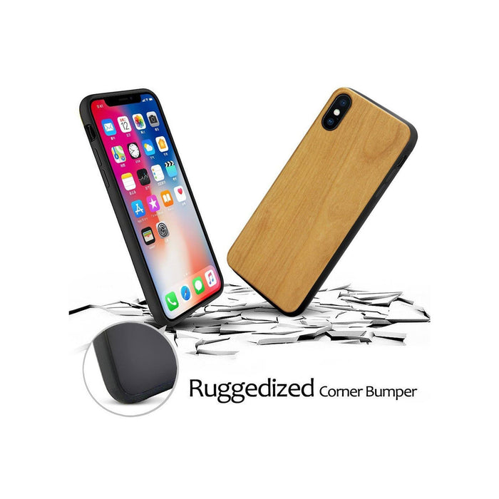 Wooden Phone Case - For iPhone and Samsung   - Husky Wolf