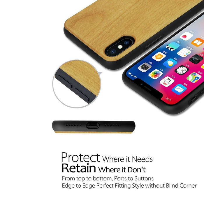 Wooden Phone Case - For iPhone and Samsung   - Husky Wolf